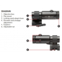 Zvětšovací modul Sightmark T-3 s flip to side montáži LQD