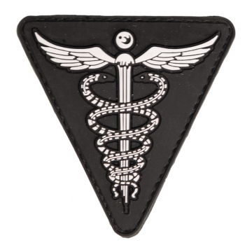 Nášivka na suchý zip MilTec Medic - Black / 7x7cm