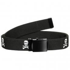 Opasek MFH Web Skull 3cm / 130cm Black 130