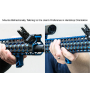 Minimalistická přední taktická rukojeť na Keymod UTG - Blue (TL-HSK01B)