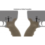 Pistolová oboustranná rukojeť UTG pro AR15 - FDE (RBUPG01D)