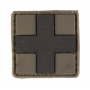 Nášivka na suchý zip MilTec Medic - OD Green / 2.5x2.5cm