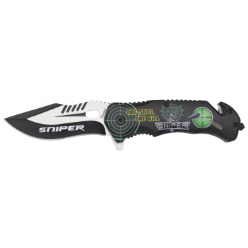 Nuž Albainox Sniper Black / 8.9cm