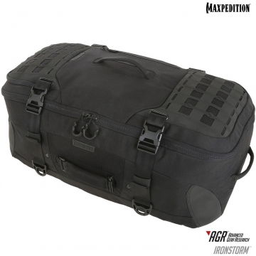 Cestovní batoh Maxpedition Ironstorm Adventure Travel Bag (RSM) AGR / 62L / 38x28x66 cm Black