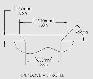 22 airgun dovetail profile