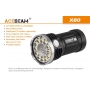 Svítilna Acebeam X80  / Bílá+RGB+UV / 25000lm (1m+1.3h) / 332m / 11 režimů / IPx8 / Včetně Li-Ion 4*18650 / 330gr