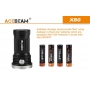 Svítilna Acebeam X80  / Bílá+RGB+UV / 25000lm (1m+1.3h) / 332m / 11 režimů / IPx8 / Včetně Li-Ion 4*18650 / 330gr