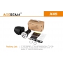 Svítilna Acebeam X45 / 6500K / 18000lm (3m+1.1h) / 622m / 7 režimů / IPx8 / Včetně Li-Ion 4*18650 / 535gr