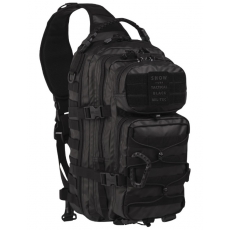 Batoh přes rameno MilTec Assault L TACTICAL BLACK / 29L / 48x33x27cm Black