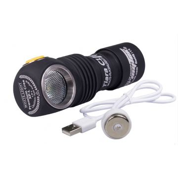 Čelovka Armytek Tiara C1 Pro XP-L Magnet USB / Teplá bílá / 980lm (30min) / 102m / 11 režimů / IP68 / Včetně Li-ion 18350 / 60gr