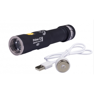 Svítilna Armytek Prime C2 Pro XHP35 Magnet USB / Studená bílá / 2100lm (1h) / 192m / 11 režimů / IP68 / Včetně Li-Ion 18650 / 62gr