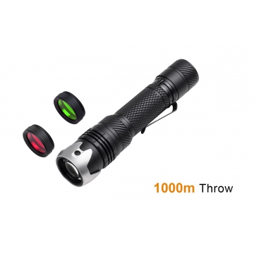 Laserová svítilna Acebeam W10 / CRI≥90 / 250lm (3.3h) / 1000m / IP68 / Včetně Li-Ion 21700 / 128gr