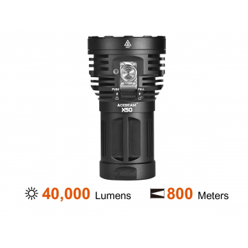 Svítilna Acebeam X50 / 6500K / 40000lm / 800m / 8 režimů / IP66 / 690gr